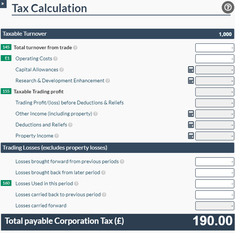 Easy Digital Tax and accounting information -  Allowable losses