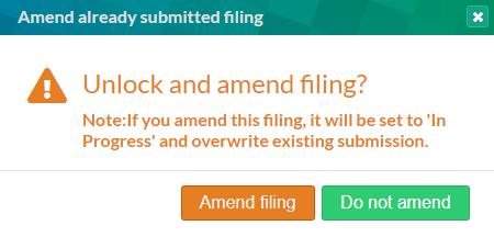 Affirm that CT600 filing should be unlocked to amend