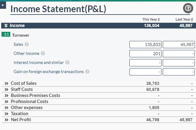 Easy Digital Tax and accounting information -  Income