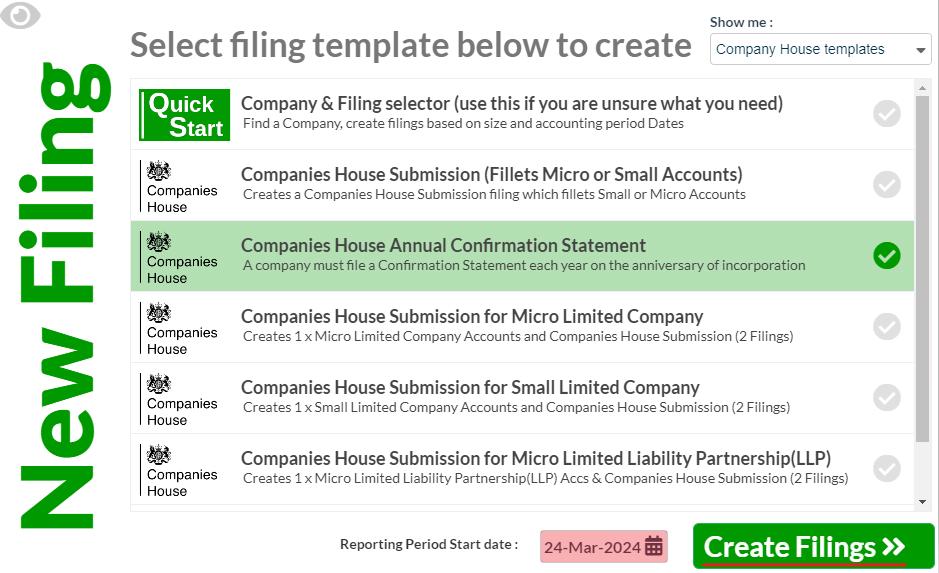 Easy Digital Tax and accounting information -  Companies House