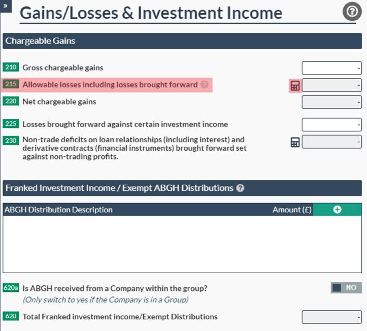 Easy Digital Tax and accounting information -  capital losses