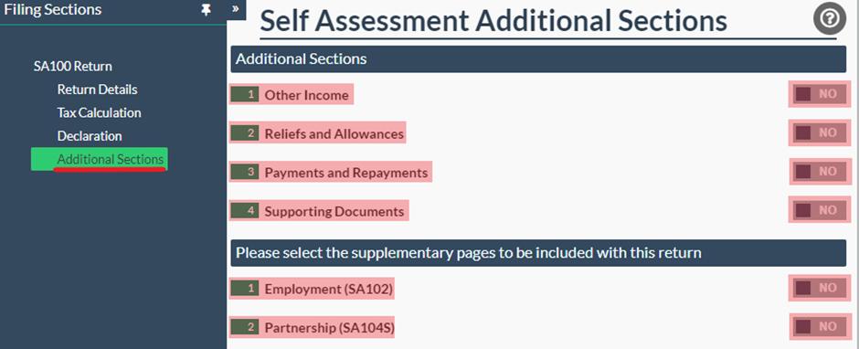 Easy Digital Tax and accounting information - self-assessment return