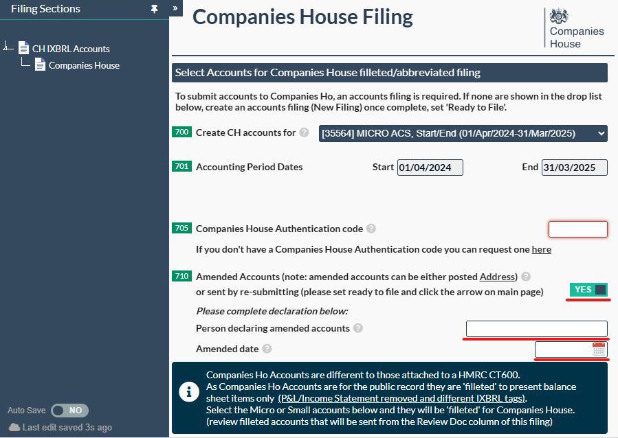 Easy Digital Tax and accounting information -  amendment