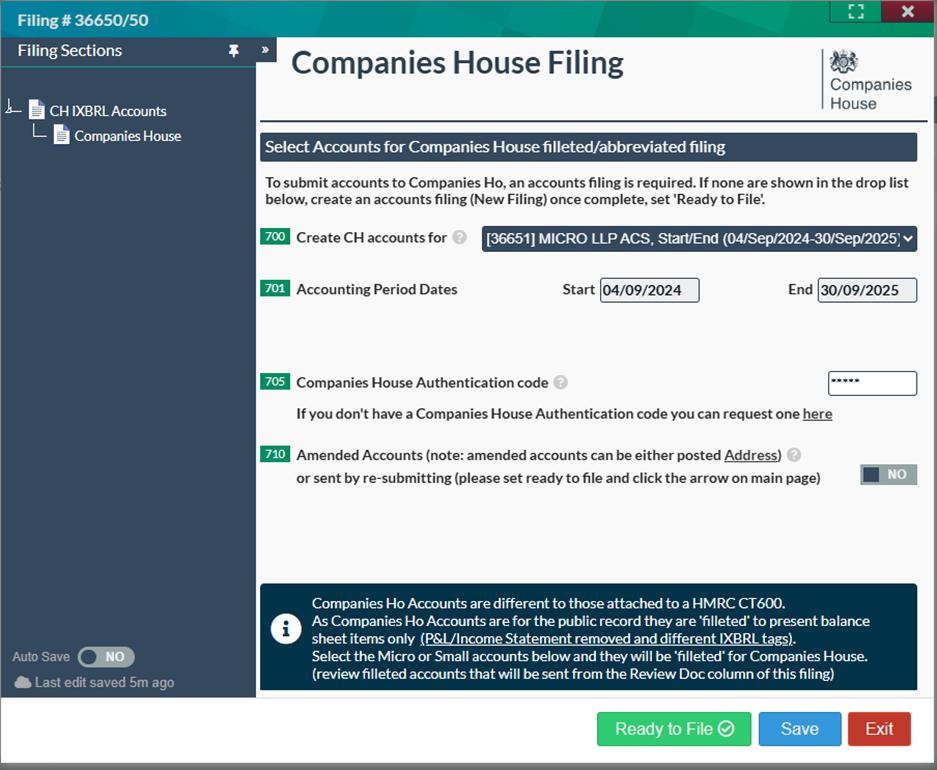 Easy Digital Tax and accounting information - Accounts