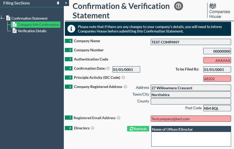 Easy Digital Tax and accounting information - statement date