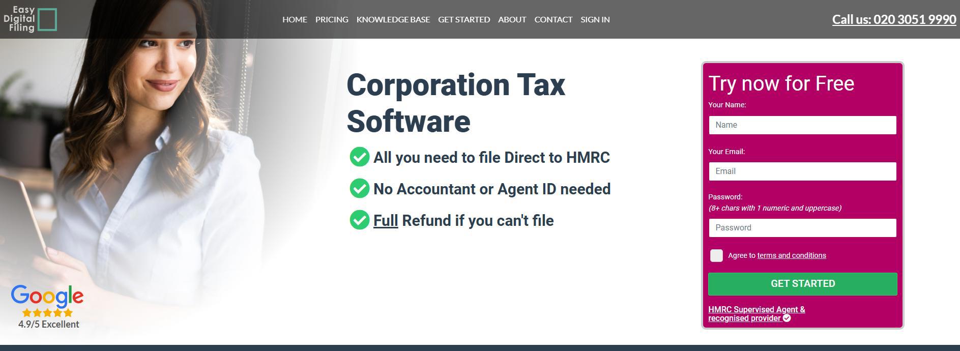 Set up easy digital filing to use identity verification 