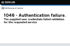 How to resolve the 1046 Authentication Error