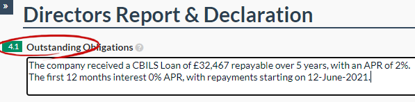 Covid Loan - Micro Accounts Outstanding Obligation