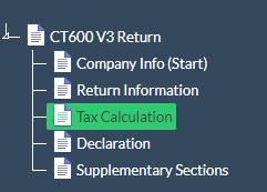 CT600 filing sections